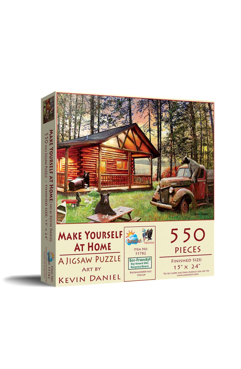 Sunsout Make Yourself at Home 550 piece Jigsaw Puzzle for Adults, Main, color, Multicolor