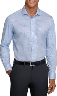W.R.K Slim Fit Floral Geo Reworked Cotton Dress Shirt