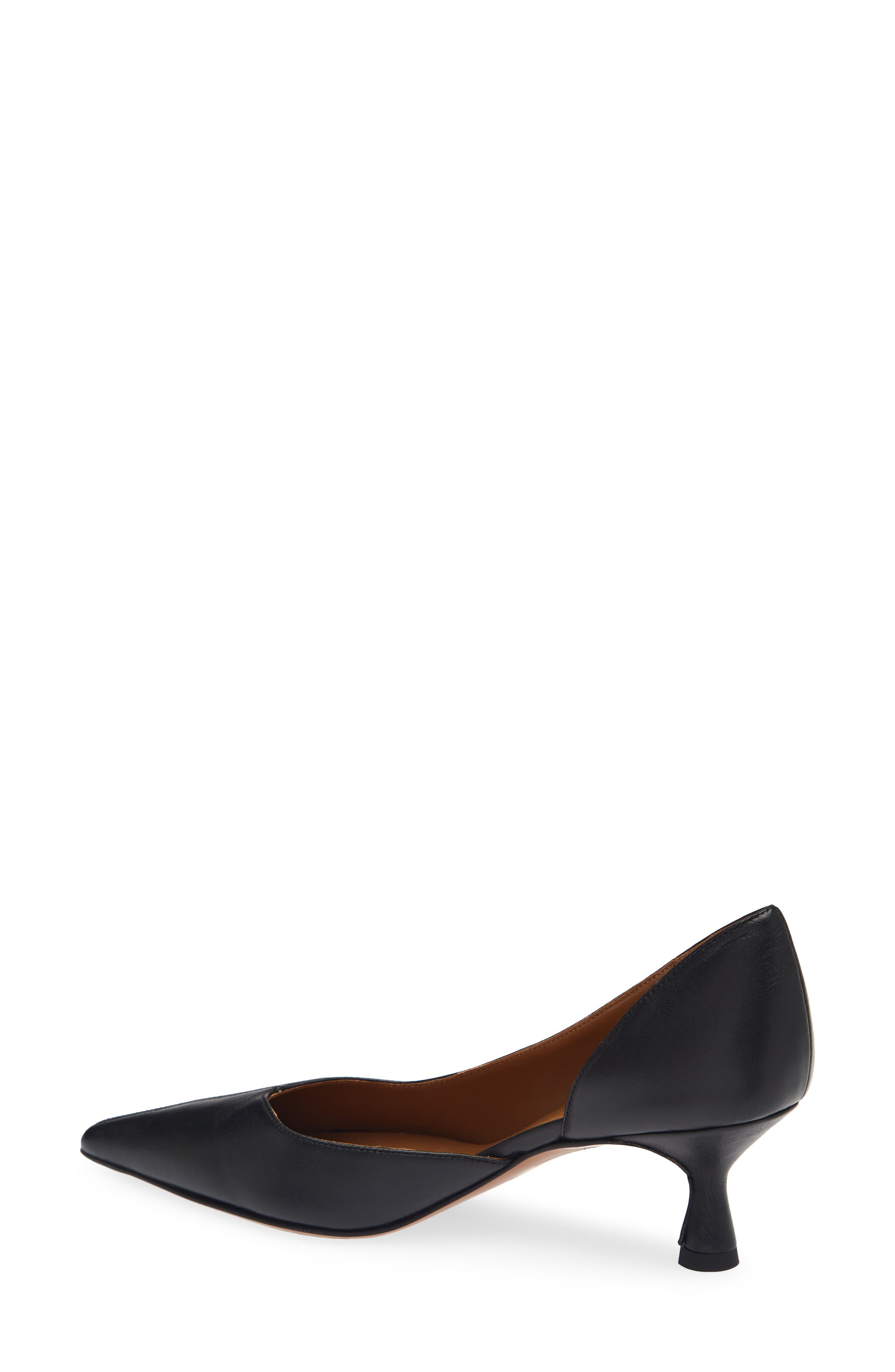 Irsina Leather Pump, Alternate, color, BLACK
