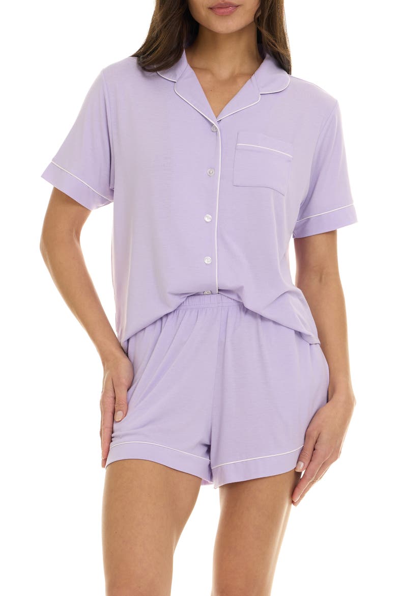Annie Shirt & Shorts 2-Piece Pajama Set, Alternate, color, LILAC