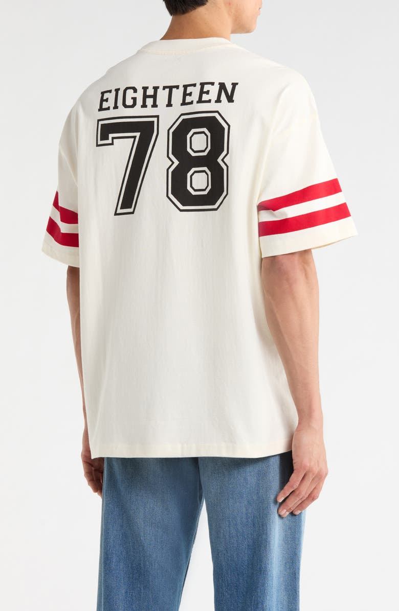 Brixton Rainier 1878 Oversized Graphic Cotton T-Shirt, Alternate, color, Natural