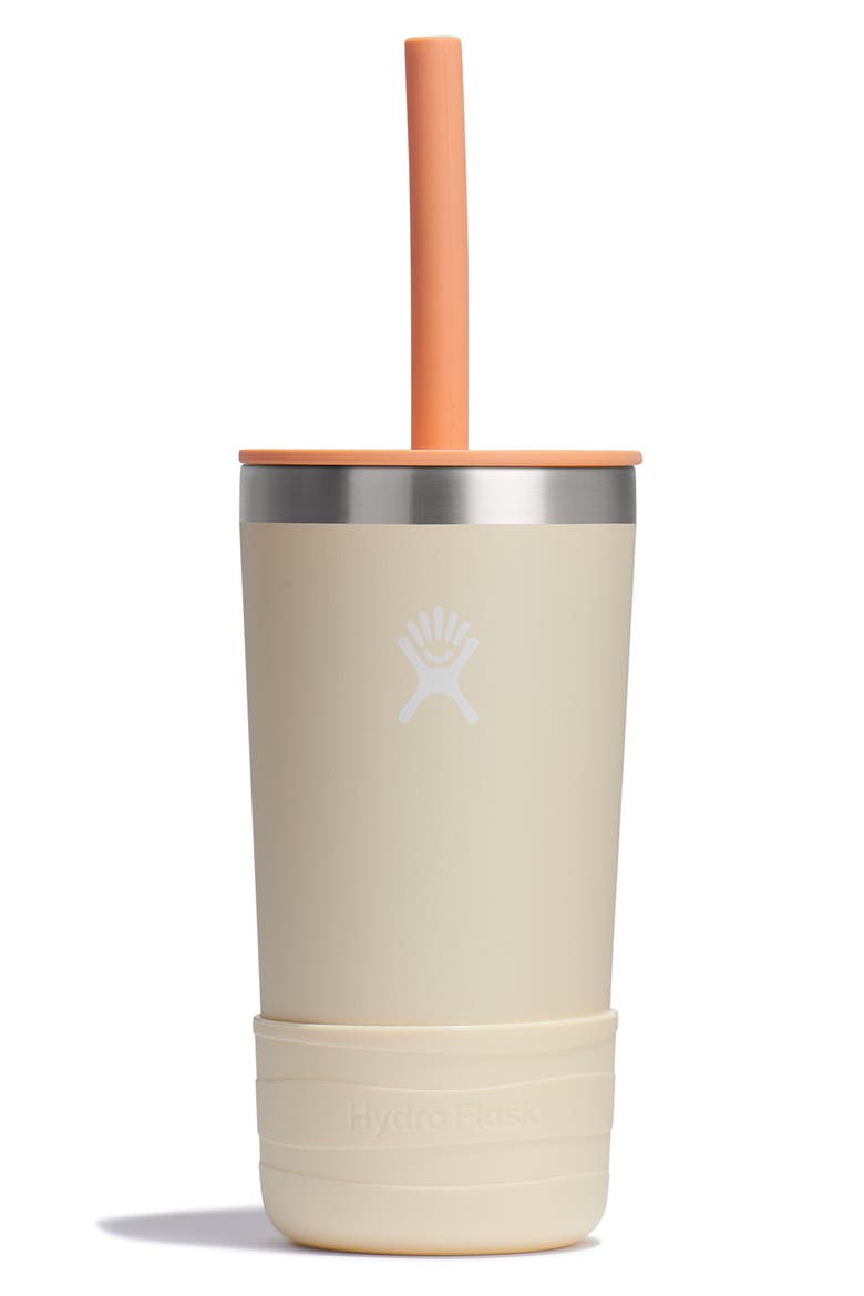Kids' 12-Ounce Tumbler with Straw Lid, Alternate, color, COCONUT