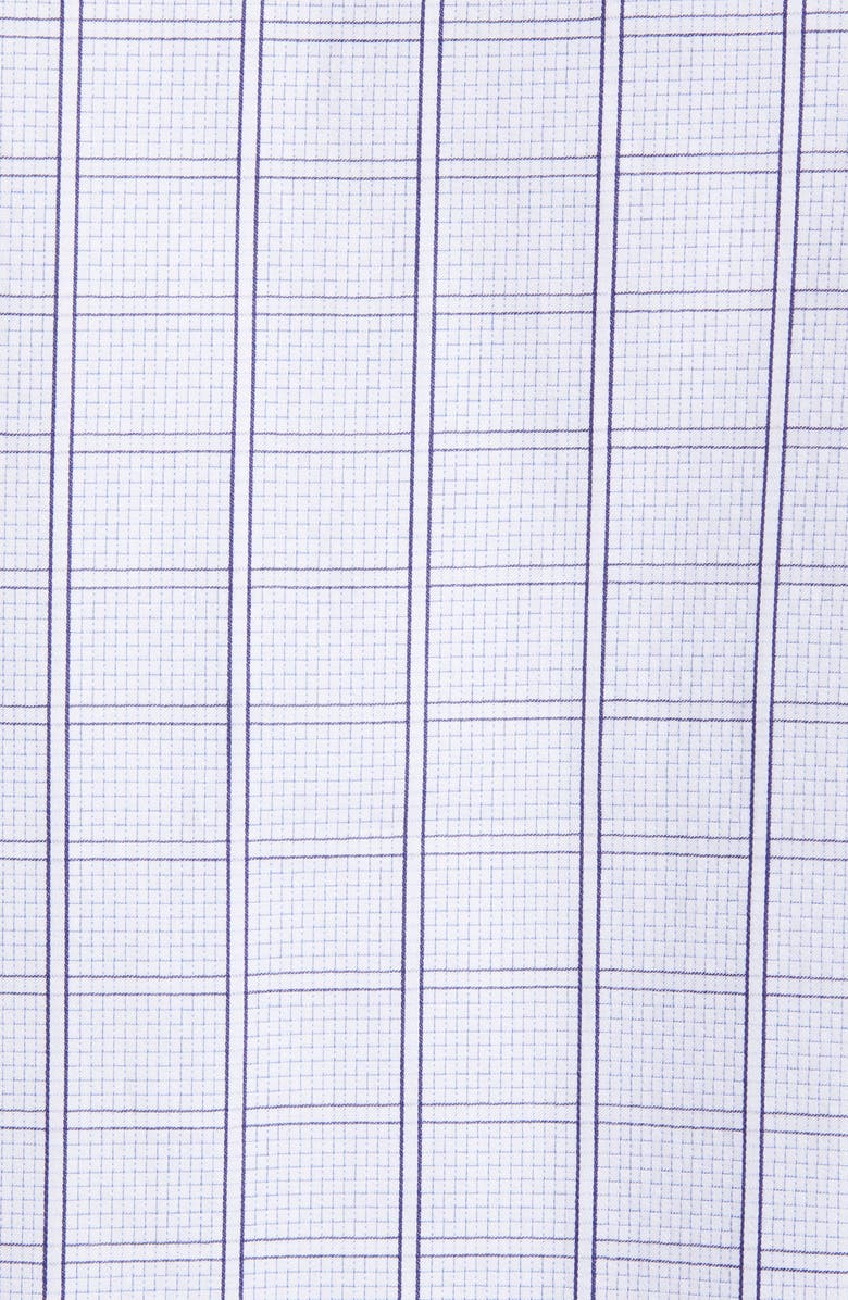 Bugatchi Shaped Fit Windowpane Button-Up Shirt, Alternate, color, 