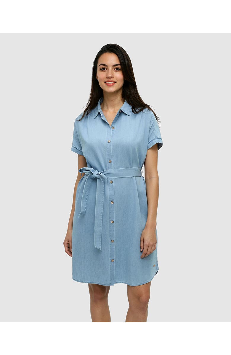 tentree Tern Dress, Main, color, Light Wash