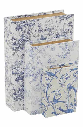 SONOMA SAGE HOME Set of 3 Faux Book Boxes