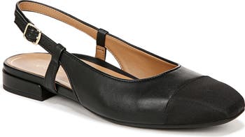 Vionic Jade Slingback Flats Sz 8 Black Leather Pointed Toe offers