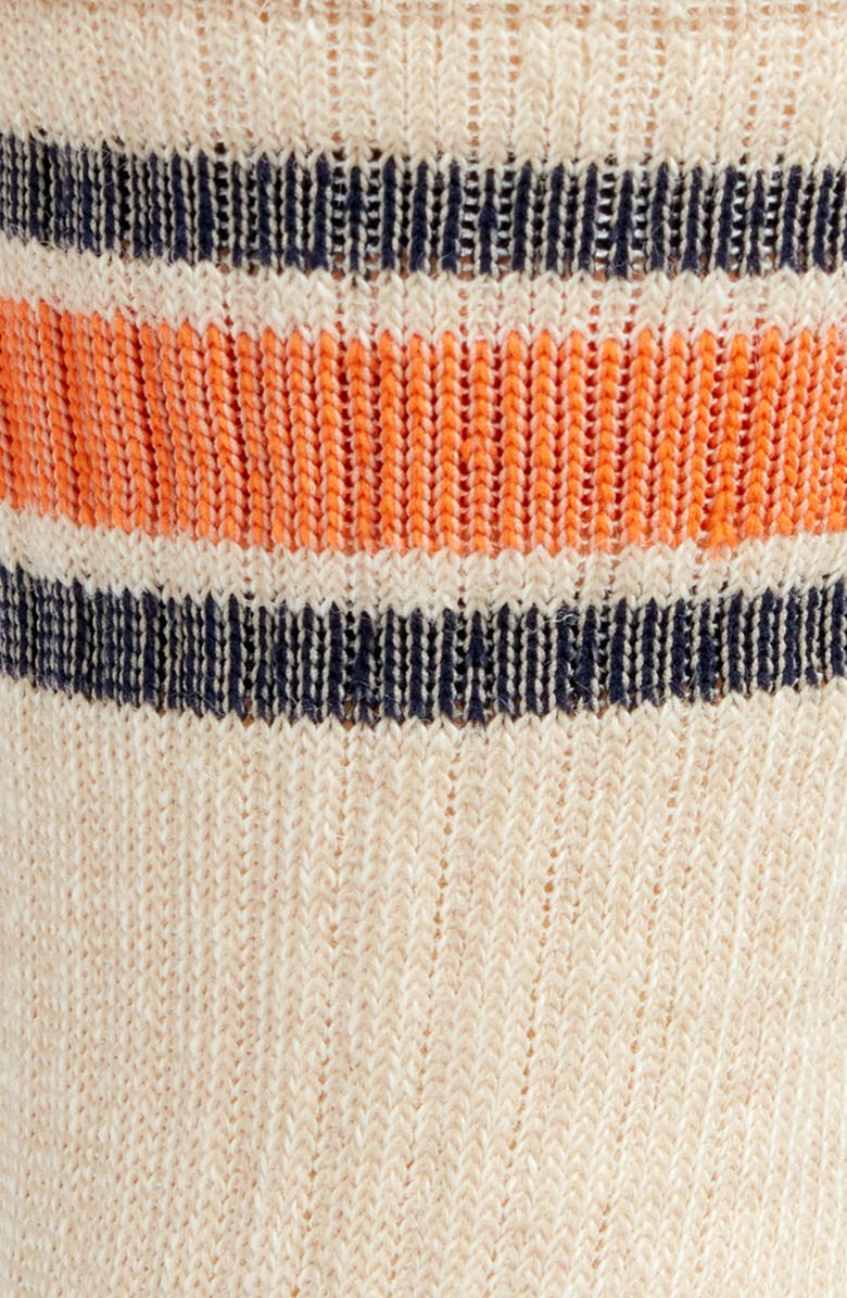 American Trench Stripe Merino Wool Blend Crew Socks, Alternate, color, 
