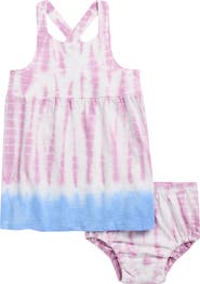 Splendid Capri Tie Dye Cotton Blend Dress with Bloomers