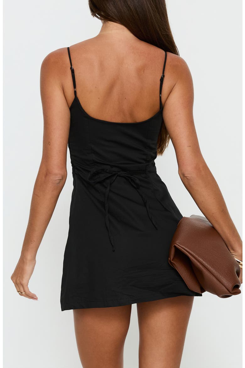 Yumiko Scoop Neck Playsuit, Alternate, color, BLACK