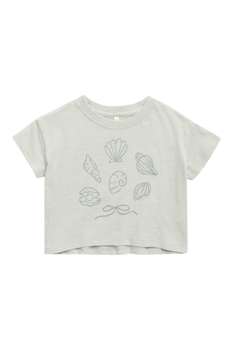 Seashells Cotton Graphic T-Shirt, Main, color, SEAFOAM