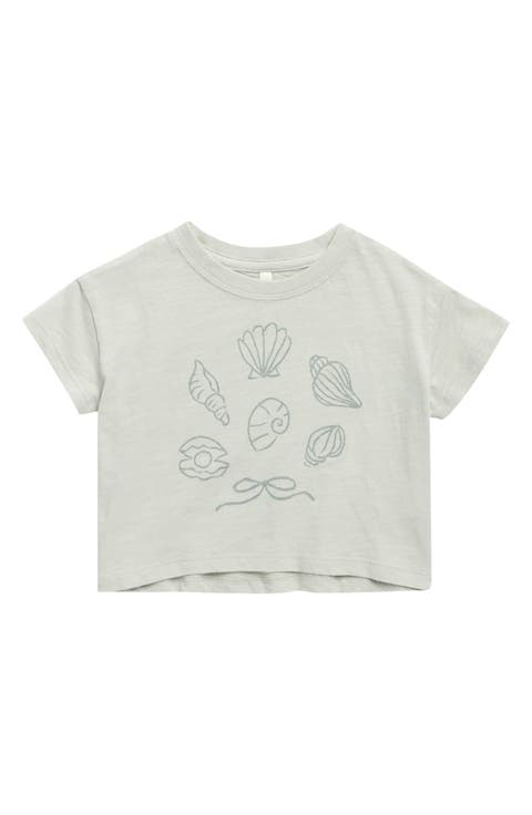 Seashells Cotton Graphic T-Shirt (Baby)