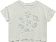 Rylee + Cru Seashells Cotton Graphic T-Shirt