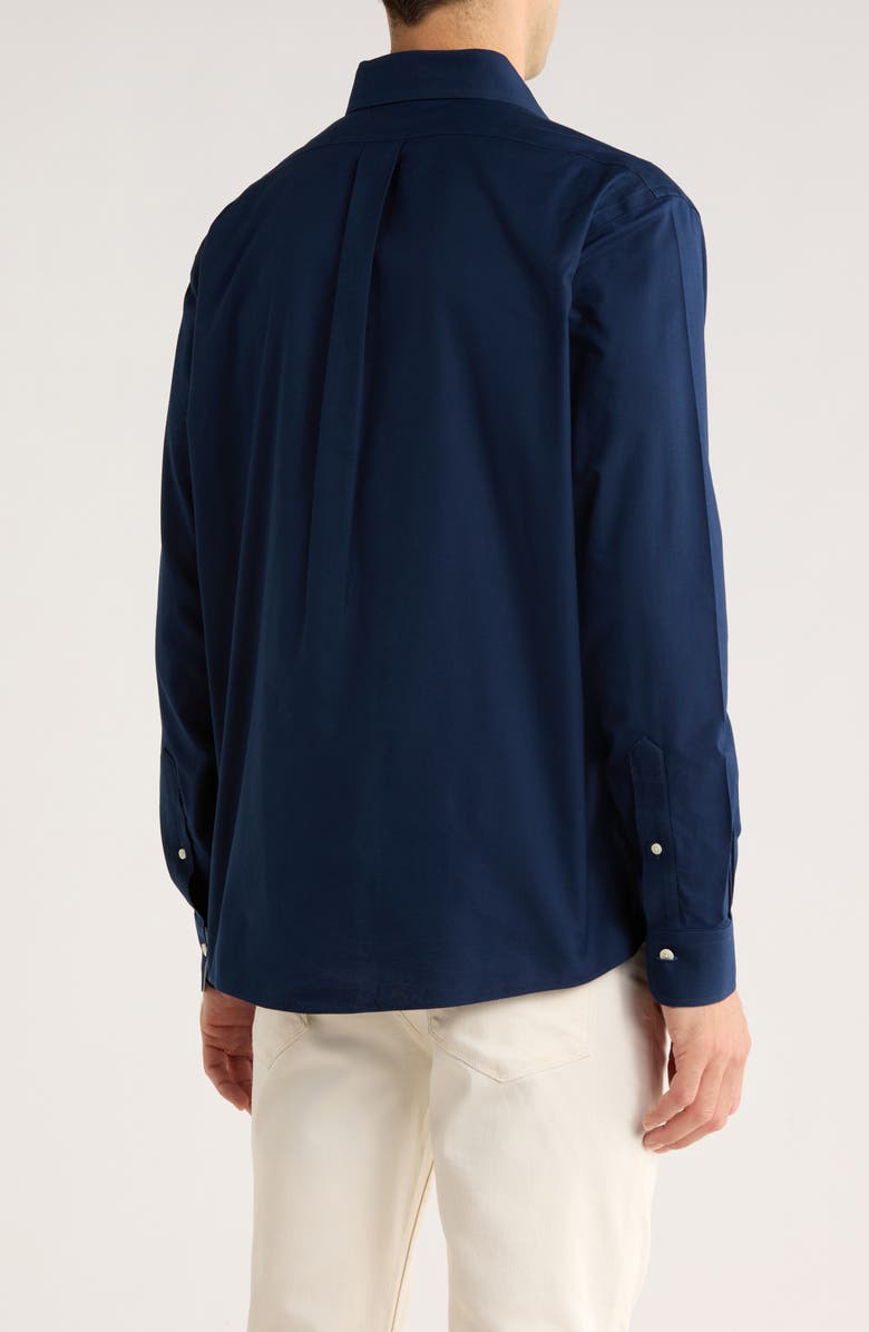 Brooks Brothers Regular Fit Stretch Button-Down Shirt Regular Fit Stretch Button-Down Oxford Shirt, Alternate, color, Navy Blazer