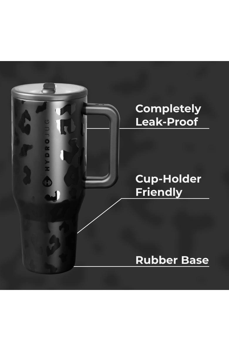 HydroJug Traveler - Leakproof Insulated 40oz Water Bottle with Handle & Flip Straw, Alternate, color, 