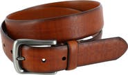 Trafalgar Caelen Plaid Embossed Leather Belt