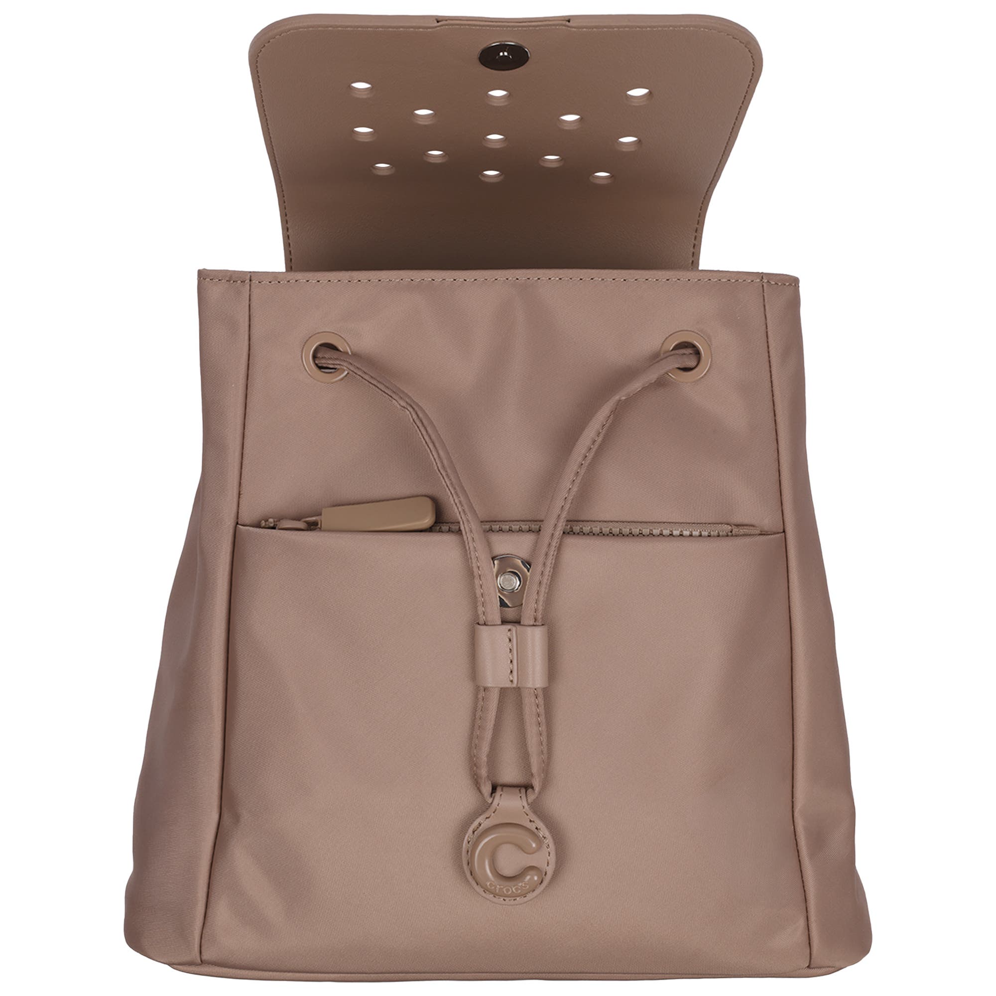 Backpack with EVA Flap Jibbitz-Compatible Small Backpack Purse, Alternate, color, LATTE