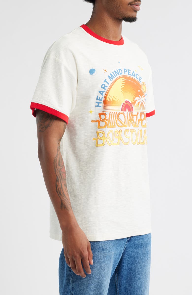 Billionaire Boys Club BB Record Ringer Graphic T-Shirt, Alternate, color, Gardenia