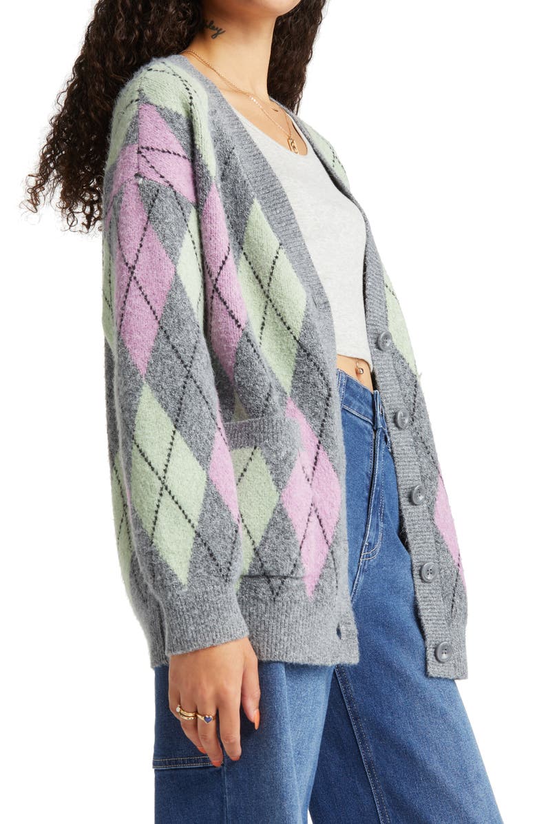 BP. Women's Oversize Pattern Cardigan, Alternate, color,
