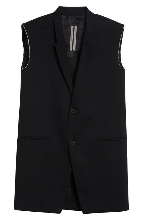 Raw Edge Wool Vest