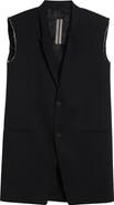 Rick Owens Raw Edge Wool Vest