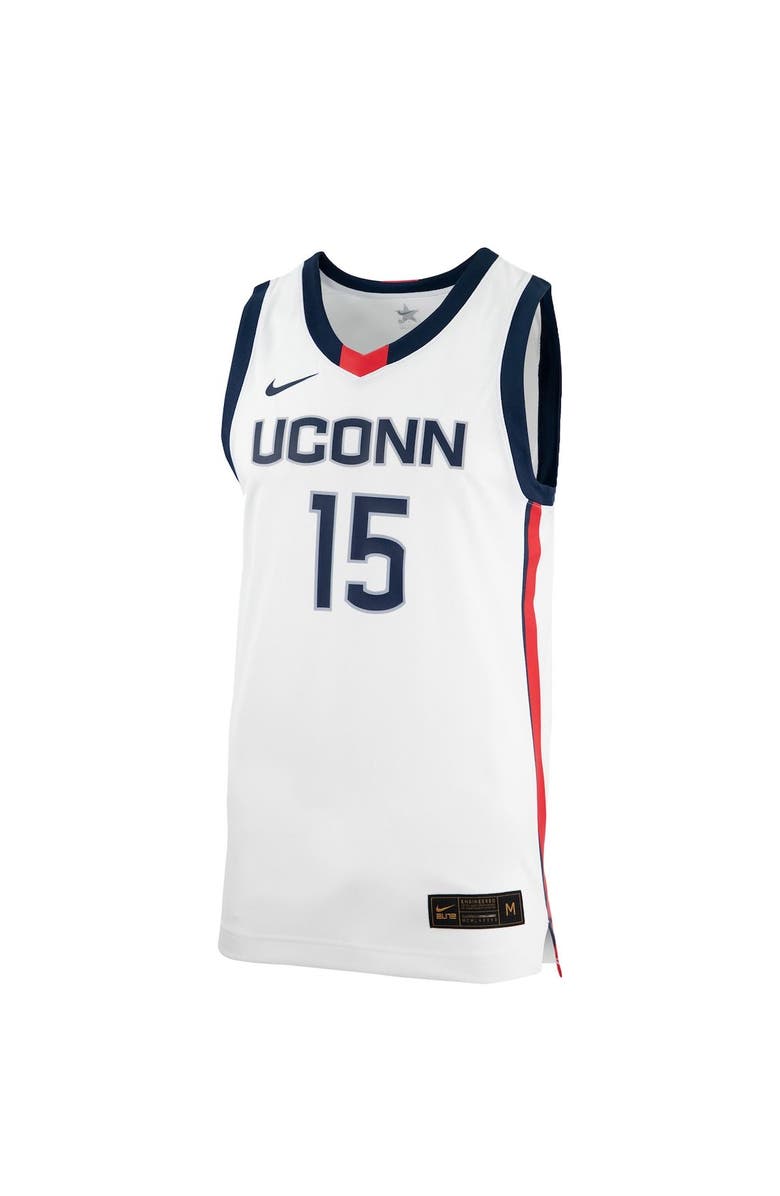 Nike Unisex Nike #15 White UConn Huskies Women's Basketball Replica Jersey, Alternate, color,