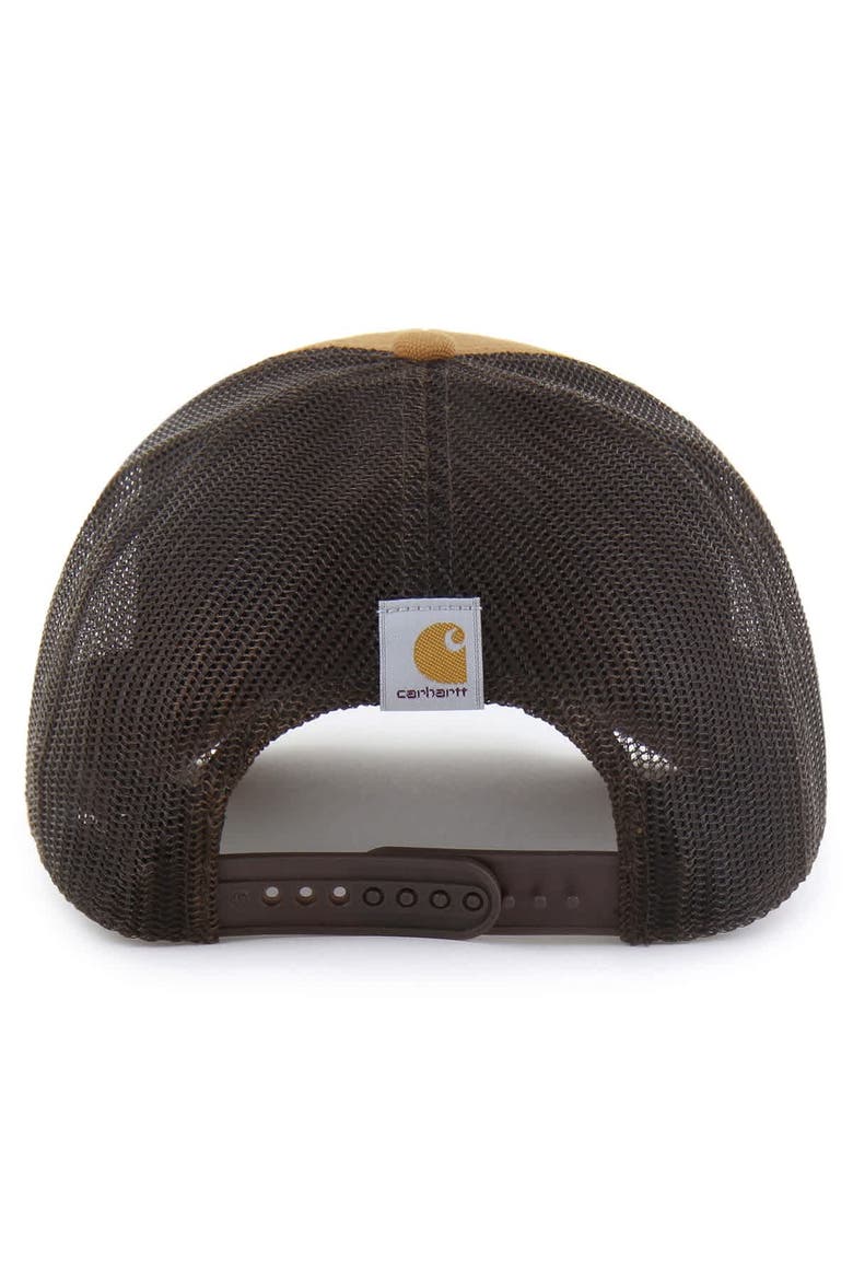 Men's Carhartt x '47  Brown New York Mets Trucker Adjustable Hat, Alternate, color, Brown