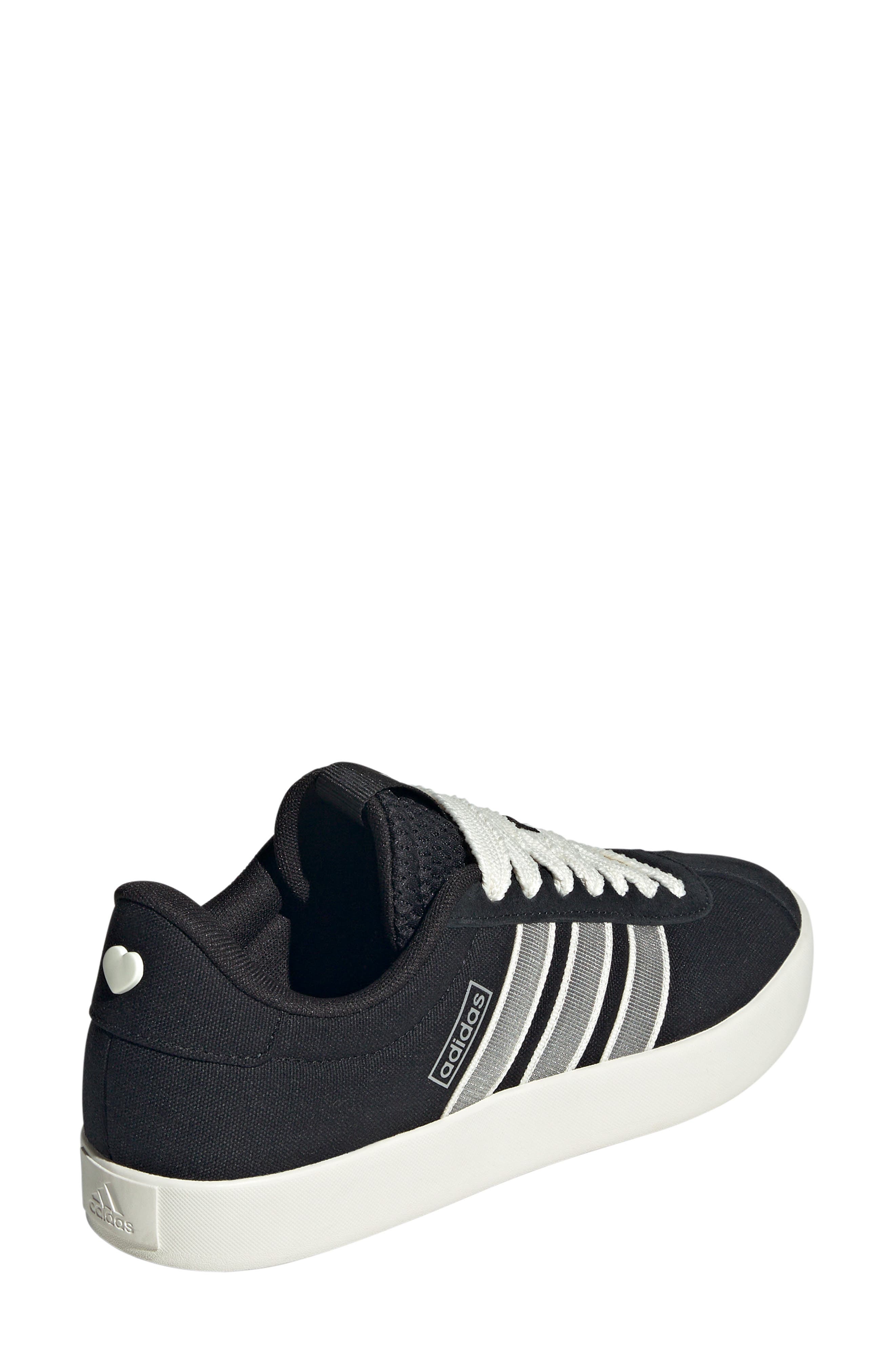 adidas VL Court 3.0 Sneaker, Alternate, color, Black/ Off White/ Clear Sky