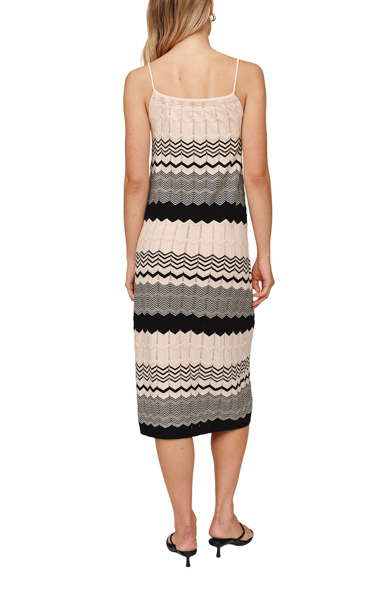 Bella Dahl Chevron Knit Midi Dress, Alternate, color, Summer Chevron