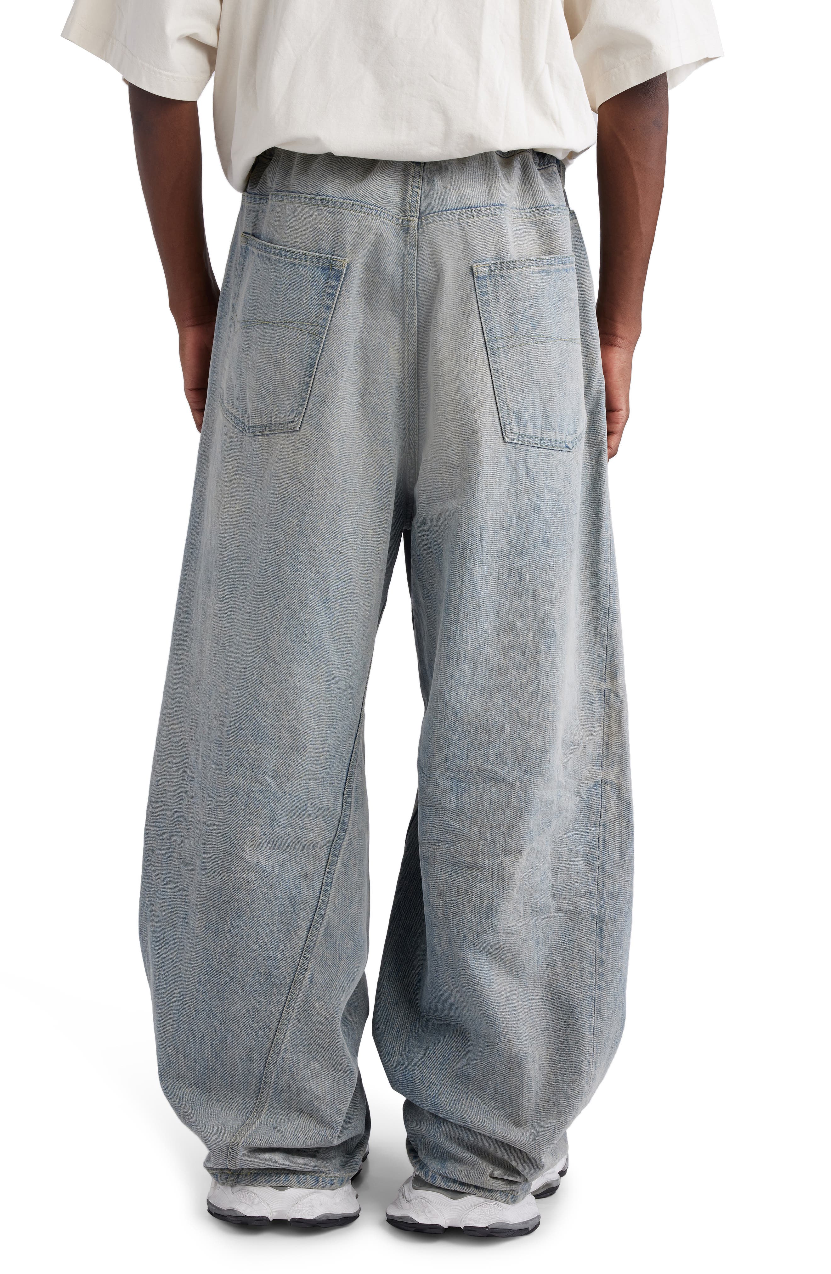 Twisted Seam Baggy Wide Leg Jeans (Men) | Nordstrom