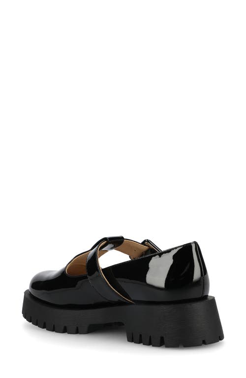 Journee Collection Suvi Mary Jane Loafer In Patent/black
