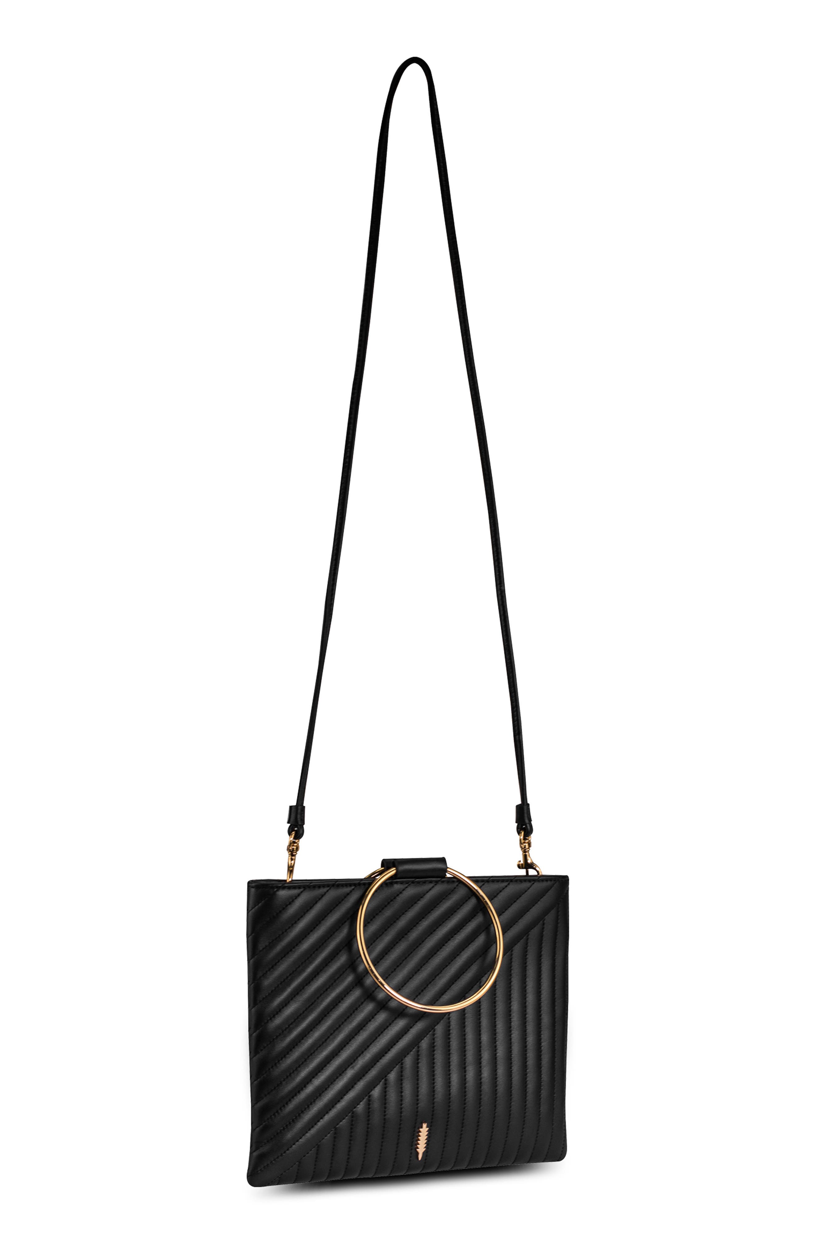 Thacker Quilted Leather Pouch, Alternate, color, 