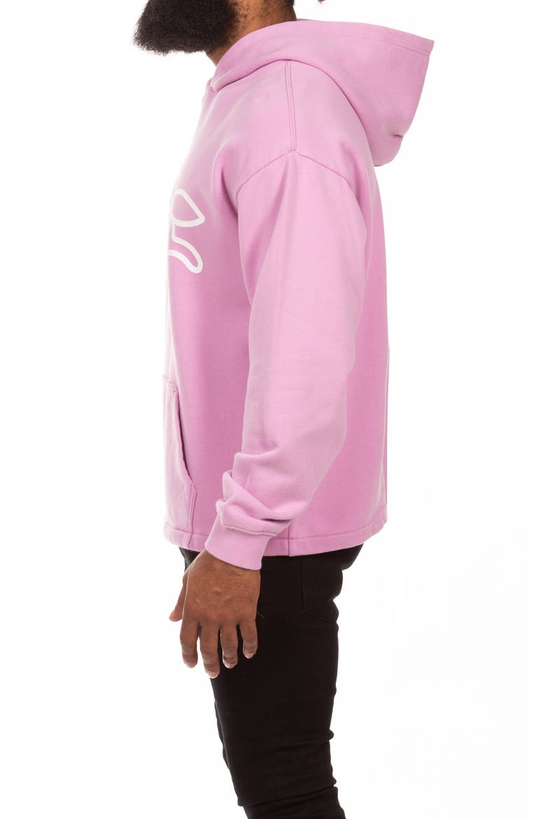 Yogurt Cotton French Terry Hoodie, Alternate, color, ORCHID