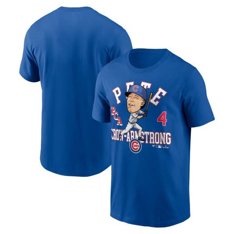 Men's Fanatics Pete Crow-Armstrong Royal Chicago Cubs Hometown Caricature T-Shirt