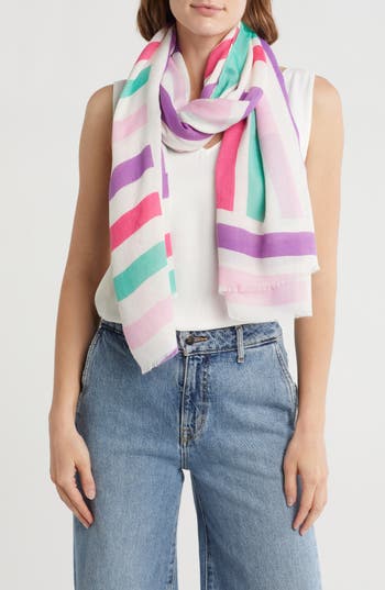 Area Stars Abstract Print Scarf In Multi