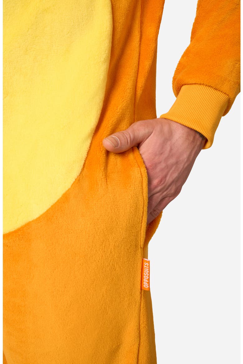 Pokémon Charizard Hooded Fleece Jumpsuit, Alternate, color, ORANGE