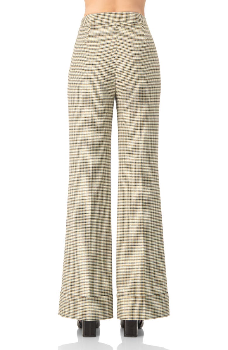 IVONNE High-Waisted Semi-Flare Trousers, Alternate, color, Multicolor