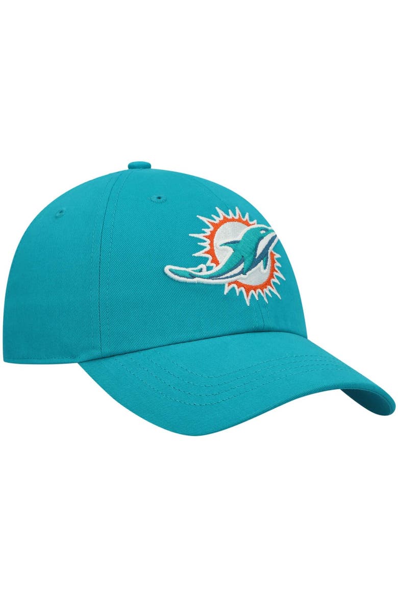 Women's '47 Aqua Miami Dolphins Miata Clean Up Primary Adjustable Hat, Alternate, color, Aqua