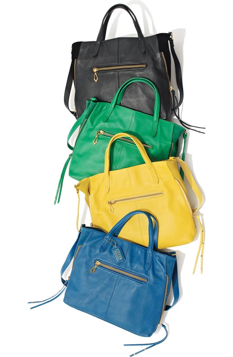 STEVEN by Steve Madden 'Prague' Leather Tote, Alternate, color,