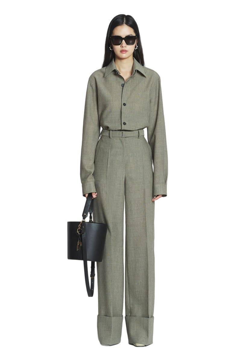 Lanvin UNISEX SHORT WOOL OVERSHIRT, Alternate, color, 