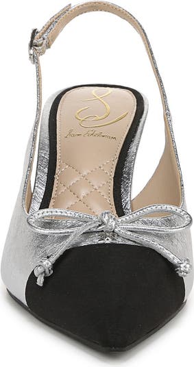 Willette Slingback Pointed Cap Toe Pump