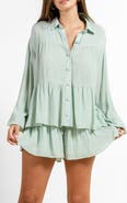 Beivy Tiered Button-Up Shirt