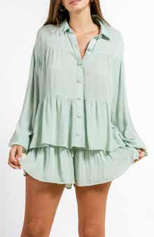 Beivy Tiered Button-Up Shirt