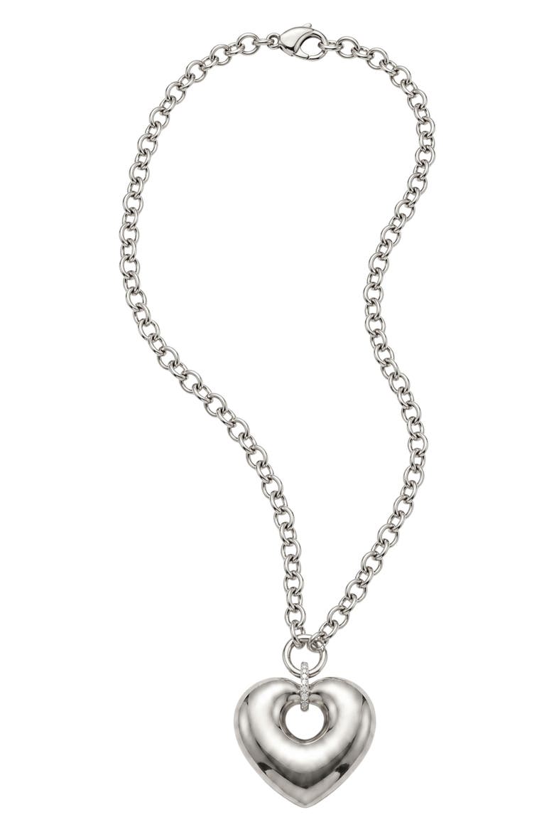 ARGENTO VIVO Puffy Heart Pendant Necklace (Women) | Nordstrom