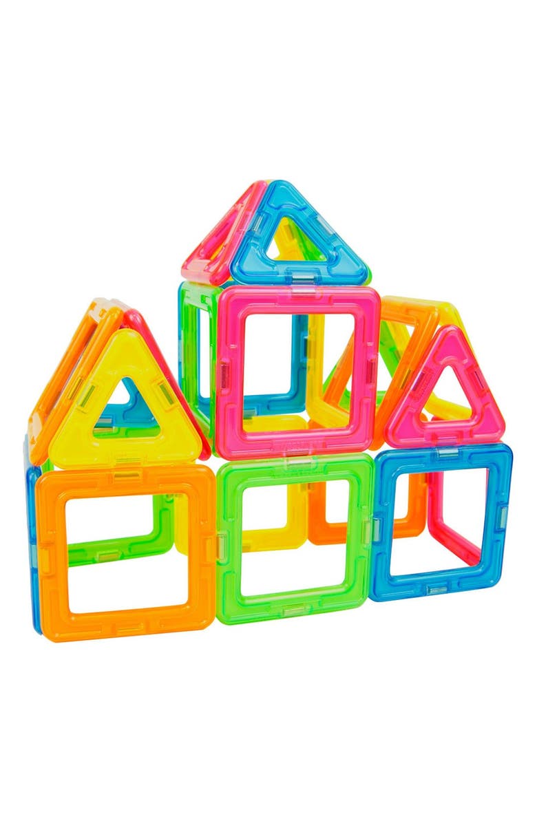 Magformers 'Creator' Neon Magnetic 3D Construction Set, Alternate, color, 