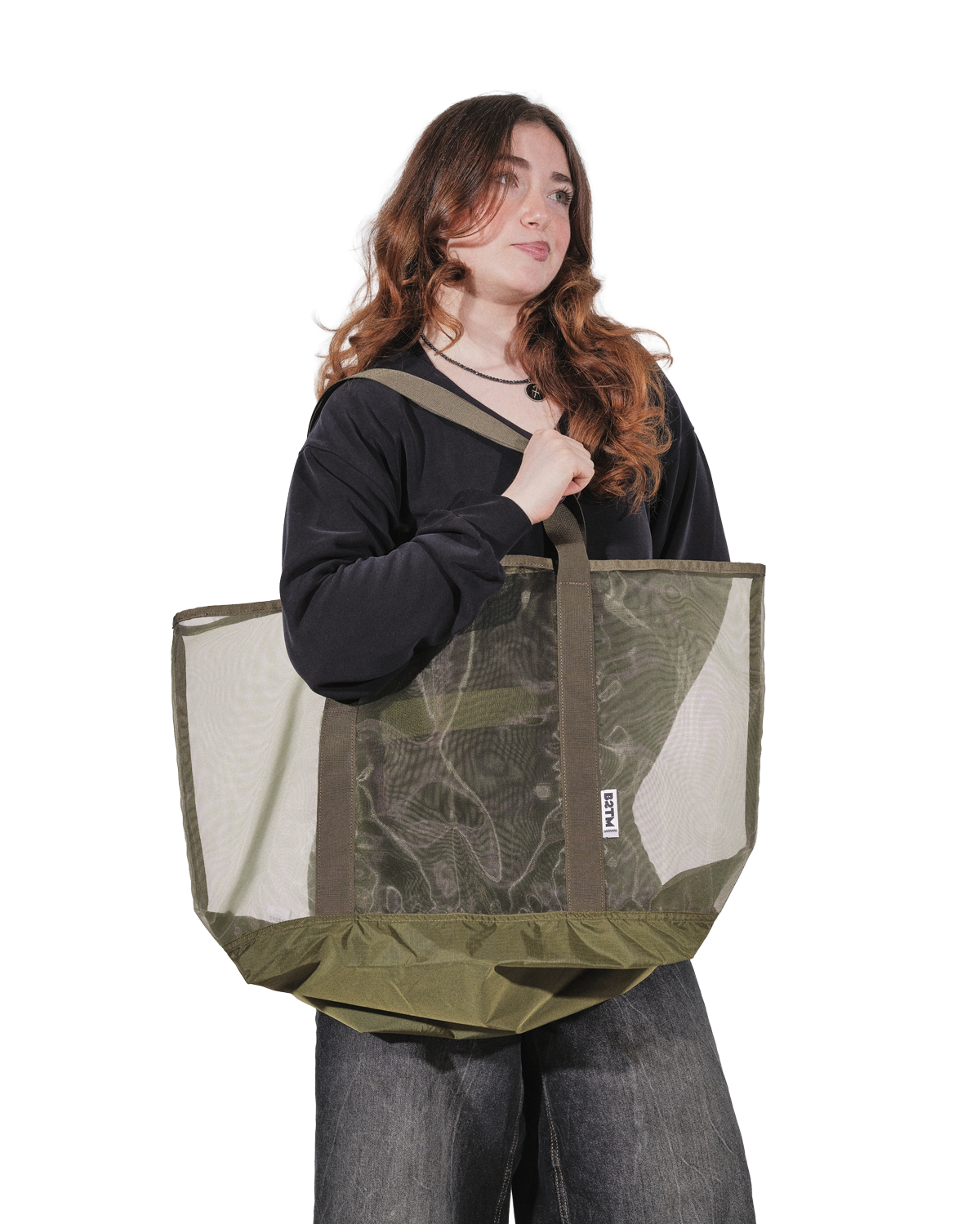 Mesh Tote, Alternate, color, Olive