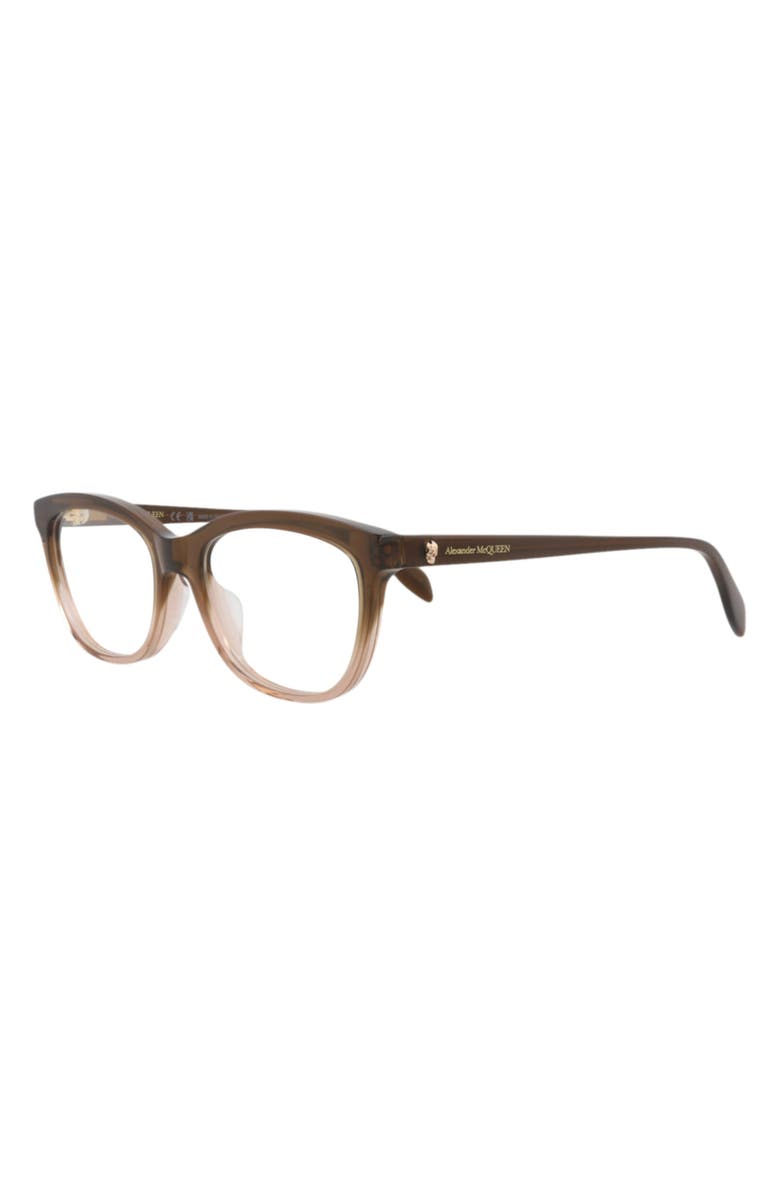 MCQ Optical Glasses, Alternate, color, Brown Brown Transparent