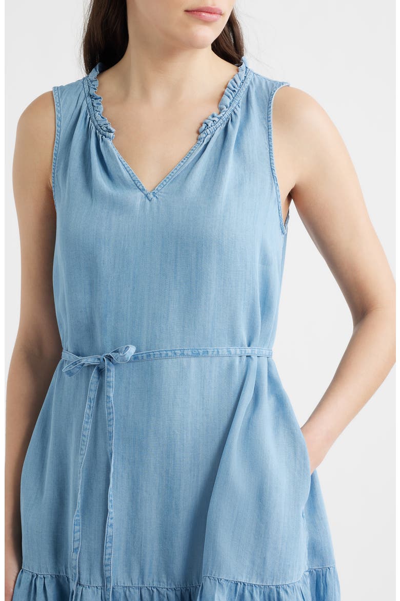 Zendaya Sleeveless Dress, Alternate, color, LIGHT WASH