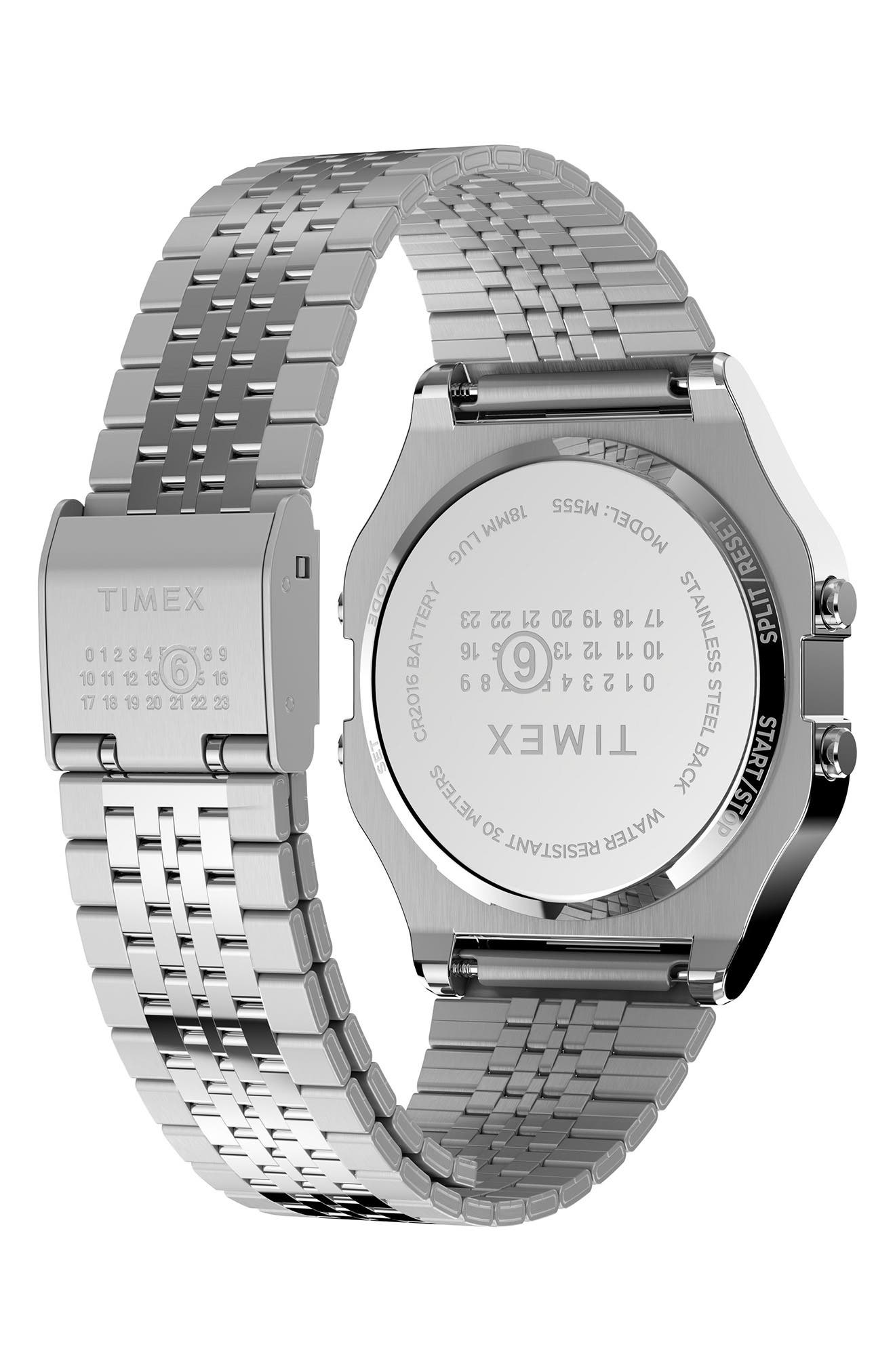 x MM6 Maison Margiela T80 Digital Chronograph Bracelet Watch