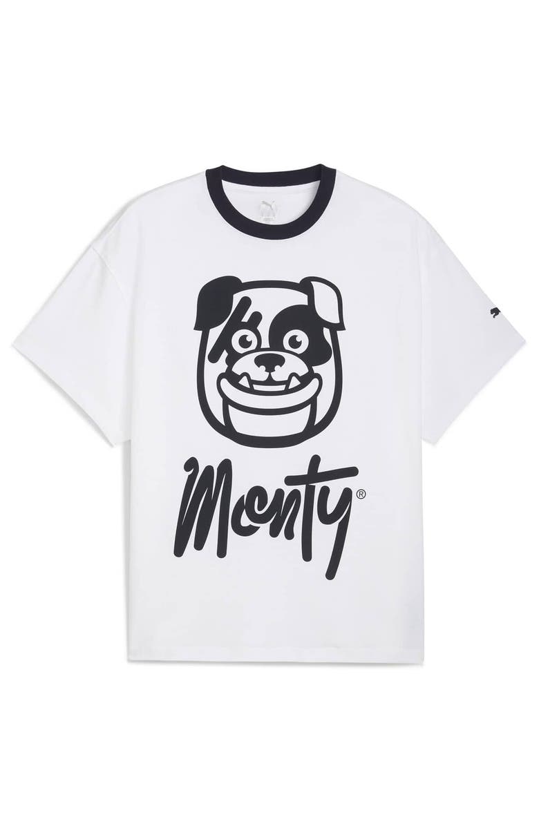 PUMA Men's Puma White CF Monterrey 2025 FIFA Club World Cup Hoops T-Shirt, Alternate, color, White