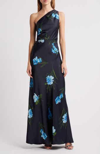 Sachin & Babi Shay Floral Strapless Stretch Mikado Cocktail Sachin & Babi Shay Floral Strapless Stretch Mikado Cocktail